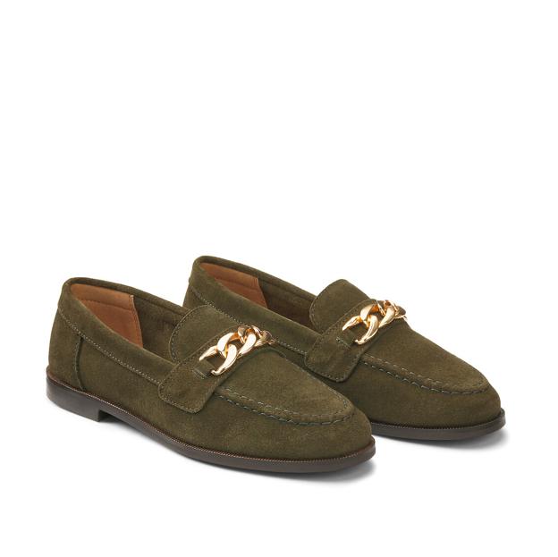 Suede mokasinai su „Cadeneta“, parašai (70,85 euro)