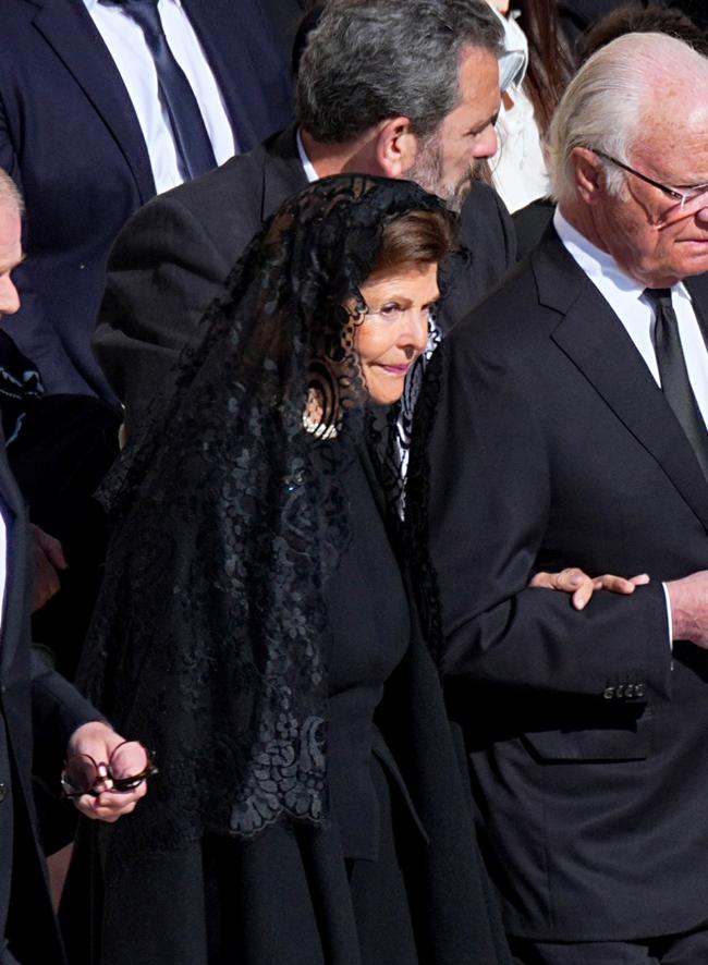 Silvia de Švedija popiežiaus Pranciškaus 1 laidotuvėse (GTRE)