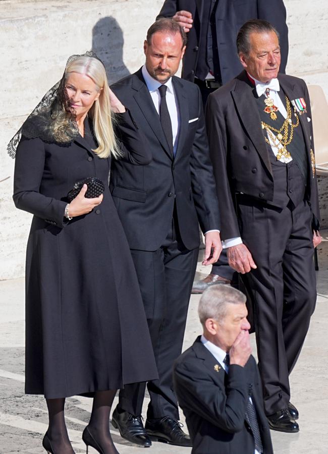 Norvegija Mette-Marit popiežiaus Pranciškaus 1 laidotuvėse (GTRE)