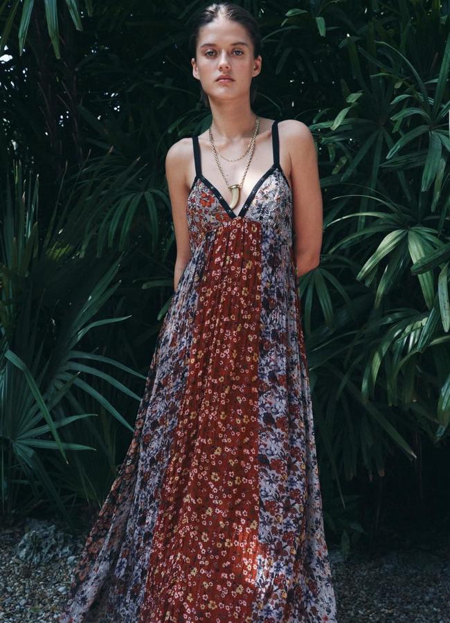 „Boho Chic Print Ilga“ suknelė