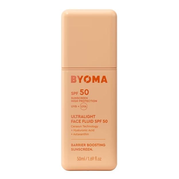 Ultralight veido skystis SPF50 iš BYoma