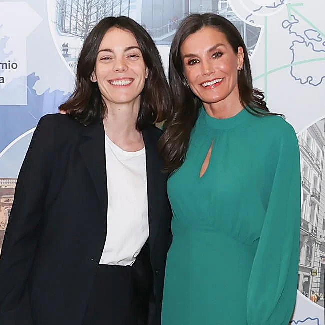 Viktorija Luengo ir karalienė Letizia.