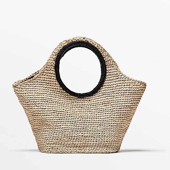 Massimo Dutti rafijos krepšys (129 eurai)