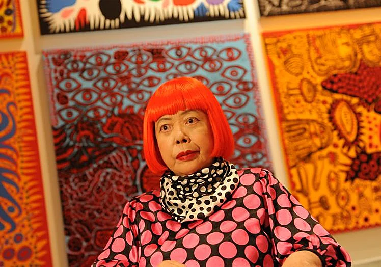 Yayoi Kusama vienoje iš savo parodų Niujorke 2012 m.