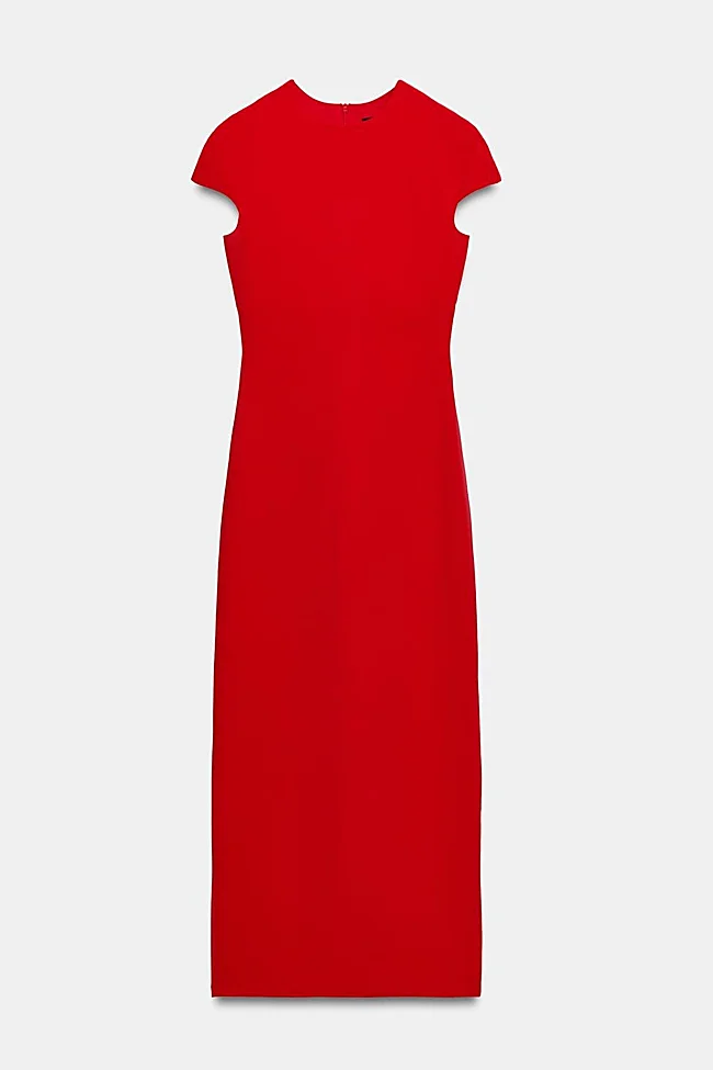 Zara raudona suknelė (29,99 euro)
