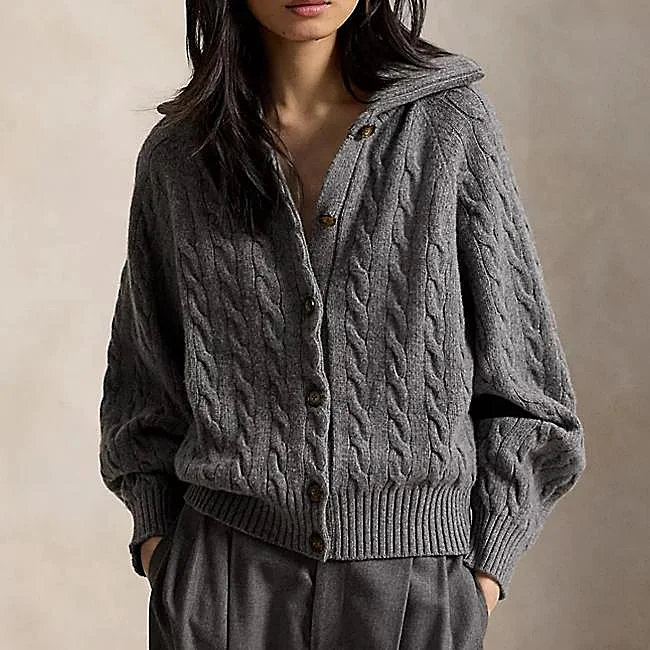 Ralph Lauren pilkas megztinis, 345 eurai.