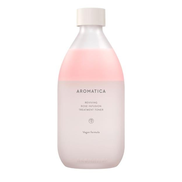 Rožių rožių infuzijos gydymo toneris „Aromatica“.
