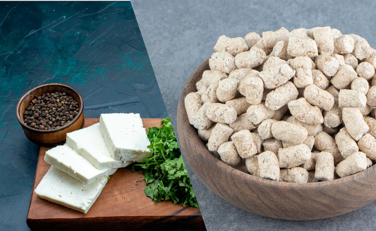 Paneer vs sojos gabaliukai: kuris turi daugiau baltymų?