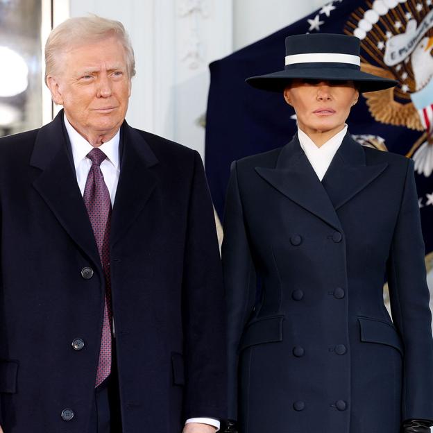 Melania Trump nustebina Leonoros bandele ir Carmen Sandiego žvilgsniu per Donaldo Trumpo inauguraciją